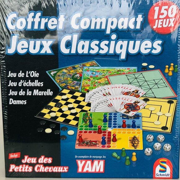 Schmidt 150 Classic Games in Compact Box French Version For Age 6+ New Sealed - Picture 15 of 15